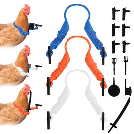 3pcs 3D Printed Chicken Arms to Put on Chickens, Unique Gag Prop Chicken Arms with Guns for Creative Gifts and Cosplay, Chicken Costumes for Real Chickens Soldier Role-Playing Accessories