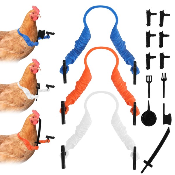 3pcs 3D Printed Chicken Arms to Put on Chickens, Unique