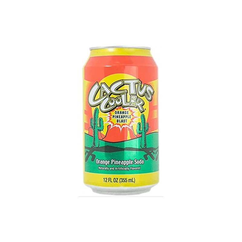 Cactus Cooler Orange Pineapple Soda - 12 Oz (6 -