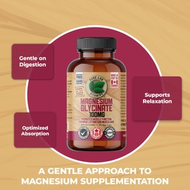 Pure Lab Vitamins Pure Lab Magnesium Glycinate 100mg - 60 capsules - Supports Muscle Function