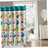 Ciieeo Cartoon Pattern Shower Curtain with Hooks Thickened Polyester Adorable