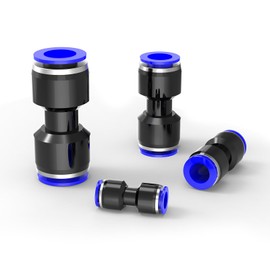 EterMutable 100Packs 6/8/10/12 mm Straight Push to Connect Fittings kits,Air Line Fittings and Hose Kits for Quick Connect Applications