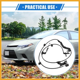 Partuto ABS Wheel Speed Sensor Compatible for Toyota Corolla 2019-2022, Custom Plastic Black Front Right Passenger Side ABS Sensor No.8954212110/8954202160 Replacement