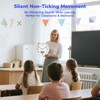 lanktoo 12" Silent Teaching Wall Clock with LCD Date Weekday