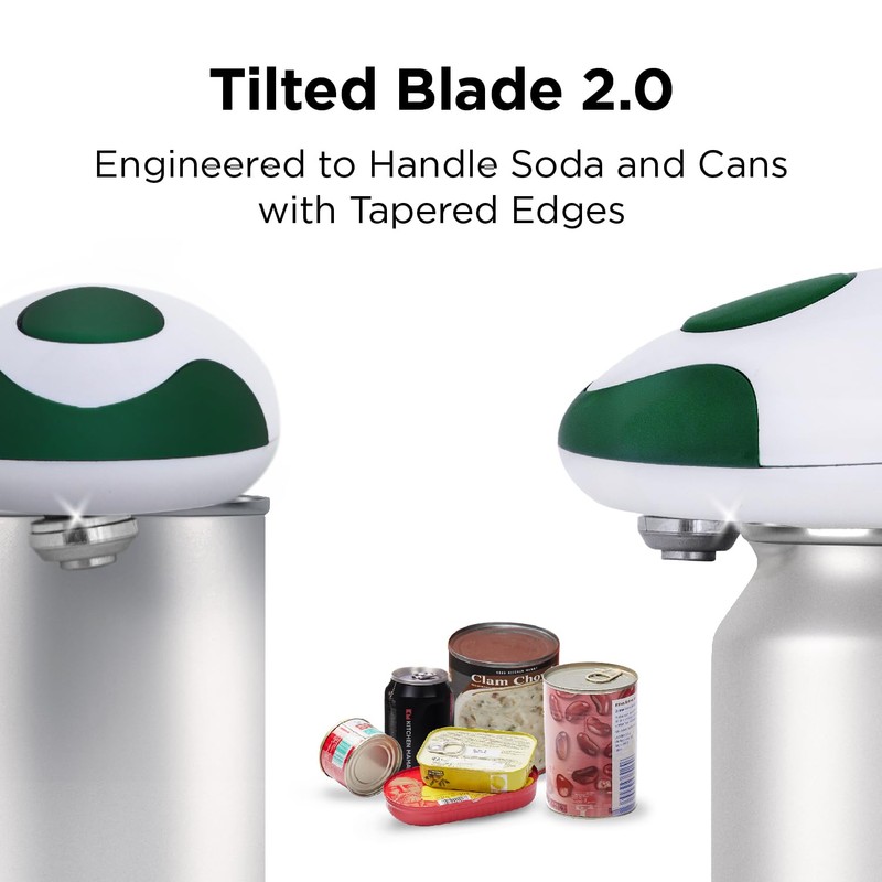Kitchen Mama Auto 2.0 Electric Can Opener: Blade Opens Almost