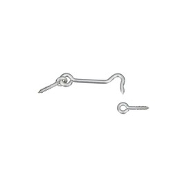 NATIONAL MFG/SPECTRUM BRANDS HHI N348-409 3-Inch Stainless Steel Hook/Eye