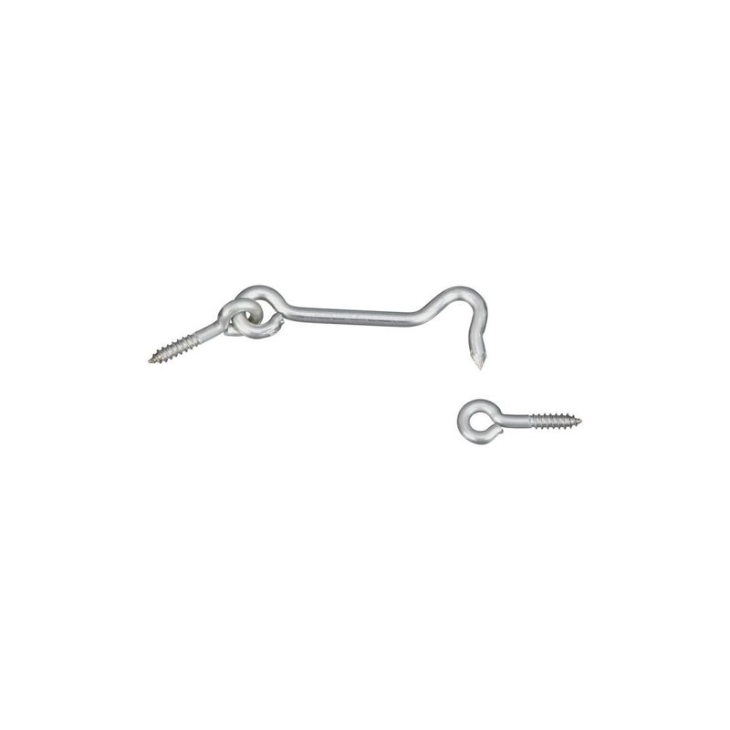 NATIONAL MFG/SPECTRUM BRANDS HHI N348-409 3-Inch Stainless Steel Hook/Eye