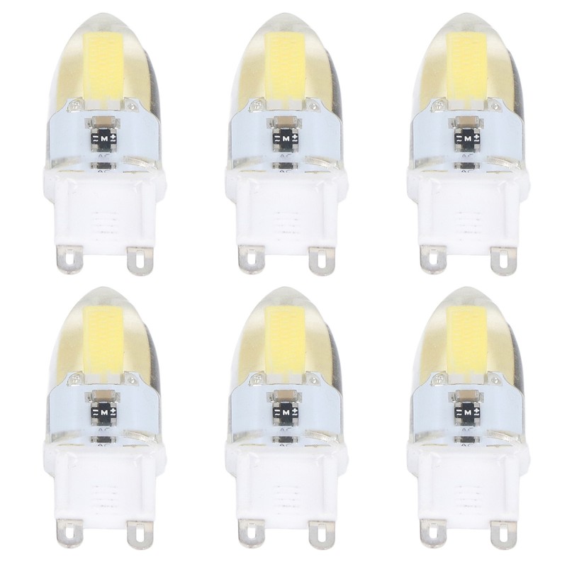 6PCS G9 LED COB Light Bulb 500LM Ceiling Lamp Bulb