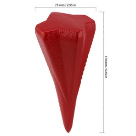 ZEONHAK 2 PCS 4lbs Diamond Wood Splitting Wedge, 4-Direction Steel Splitting Wedge, 4 Way Wood Splitter Wedge for Wood Splitting, Red