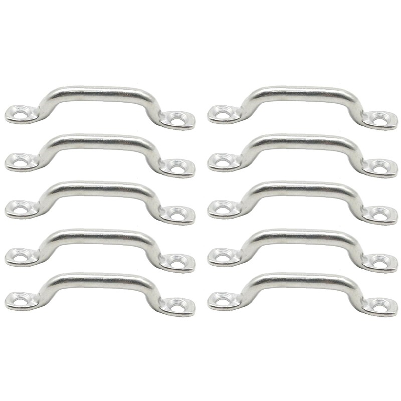 VIKKSAER 10 Pcs Boat Top Pad Eye Deck Loop Tie