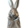 presentis Easter Bunny Decoration Ben 25 cm Silver Antique Silver