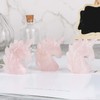 Artistone Rose Quartz Crystal Unicorn Statue 2 Inch Carved Crystals