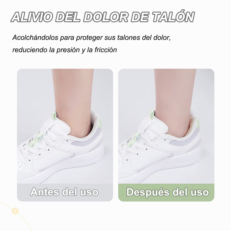 Almohadillas de Talón para Zapatos Sueltos, 4 Pares de Agarres