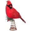 Regency 10" Red Feather Cardinal Bird Christmas Tree Topper