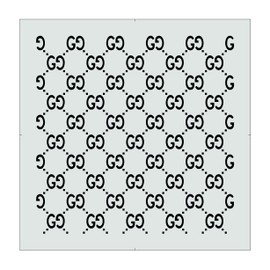 GG Pattern Stencil – 18 x 18 Inches, Reusable Stencil for Painting on Wood, Walls, Fabric, and Crafts – Durable Plastic for DIY Art & Home Decor