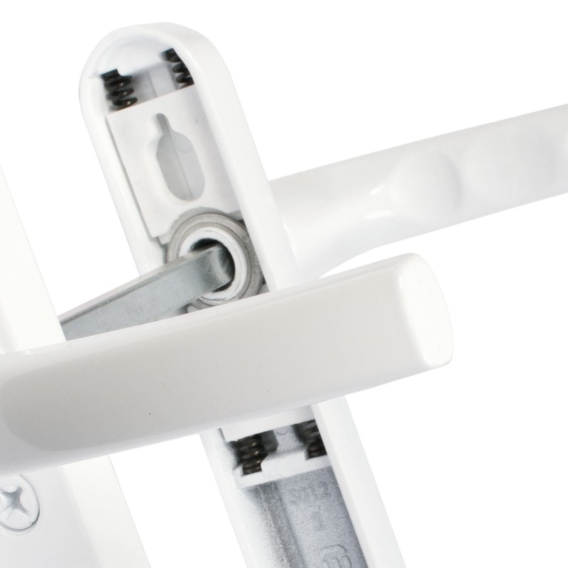 JCP UPVC Door Handle Pair Set Sprung 92 PZ 92mm,