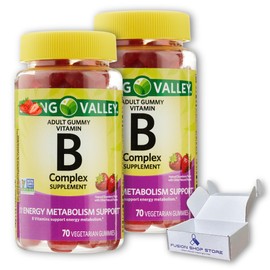 Spring Valley B Complex Gummies- Strawberry 70 Count (Pack of 2), Boxed by Fusion Shop Store