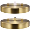 Canomo 6 Inch Antique Brass Ceiling Lighting Canopy Kit Ceiling