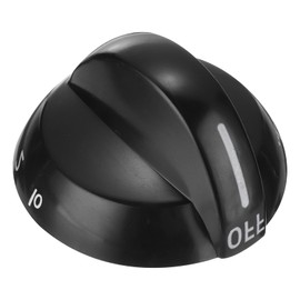 sourcing map 316220009 Gas Stove Knob Locks Replacement, 0.24x0.2 Inch ID Black Gas Oven Cooktop Surface Burner Control Knobs Covers for 1379610 AP4322122 PS199153