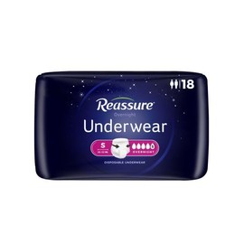 Reassure Overnight Underwear - Small (26" - 32" Waist/Hip) - 18 per Bag
