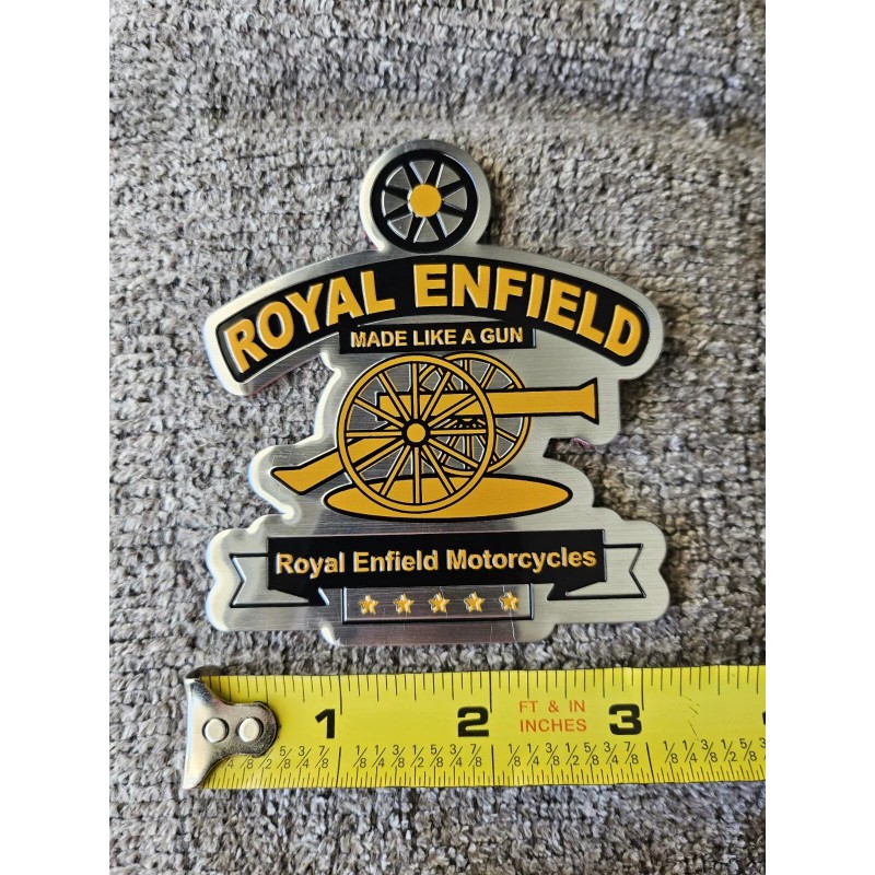 Royal Enfield Aluminum Decal, Emblem Sticker