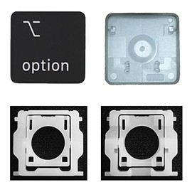 MACSEEJI Replacement Individual Key Cap with Hinge for (M1 M2 M3 M4) MacBook Pro A2141 A2251 A2289 A2338 A2442 A2485 A2779 MacBook Air A2179 A2337 A2681 2021-2024 (Right Option Key)