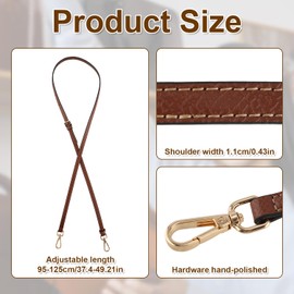 Shoulder Strap for Bags, Adjustable Artificial Leather Purse Strap Kit Punch-Free Perfect Crossbody Handbag Replacement Accessories for Women’s Bags(Olive Color)