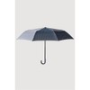 JAJU [JAJU] Crossbody UV 3-Fold Umbrella_Blue Stripe