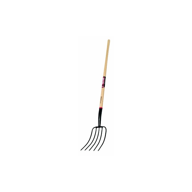 Truper 30314 Tru Pro 54-Inch Manure Fork 5-Tine, Ash Handle
