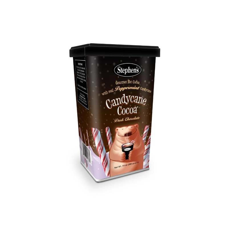 Stephen's Gourmet Hot Cocoa, Candycane Cocoa Dark, 14 OZ (Pack