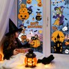 XIMISHOP 8 Sheets 174 Pcs Reusable Halloween Pumpkin Witch Window