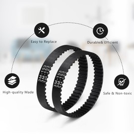 3PCS Soft Front Brush Belt Replacement Part 153-3GT-8 For Shark AZ1002 AZ1000 AX950 AX951 ZU782 Vacuum