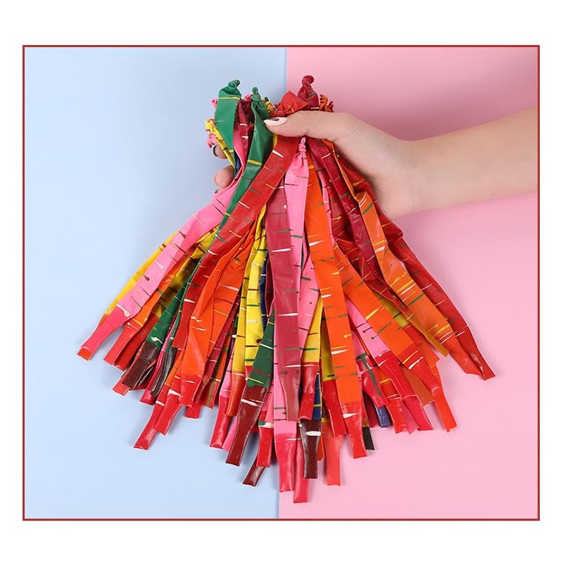 100 Pcs Colorful Long Cry Flying Rocket Balloons for Party
