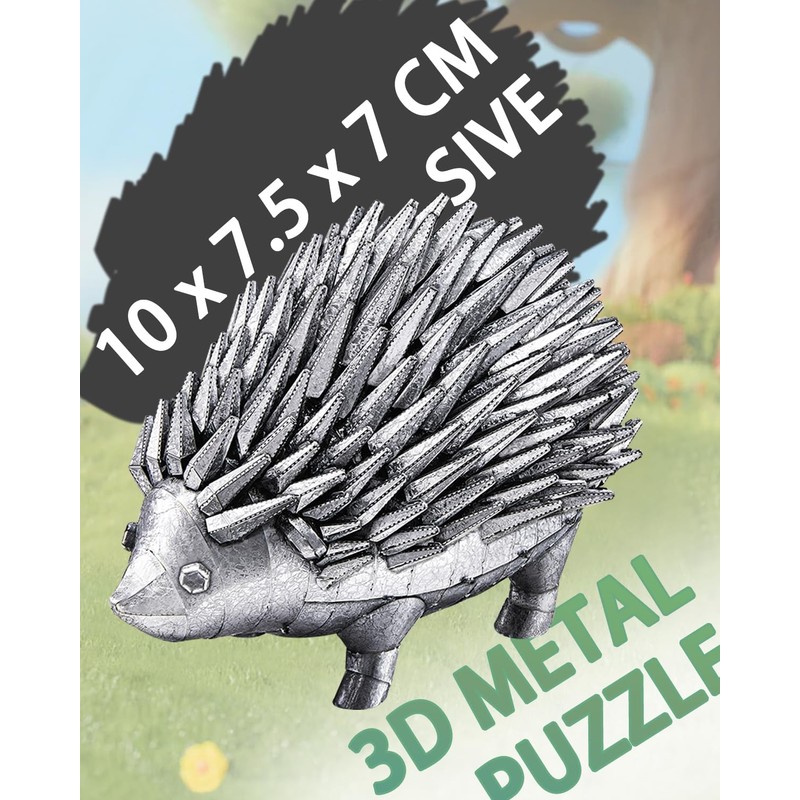 Piececool 3D Metal Puzzles for Adults, Hedgehog Metal Model Kit,