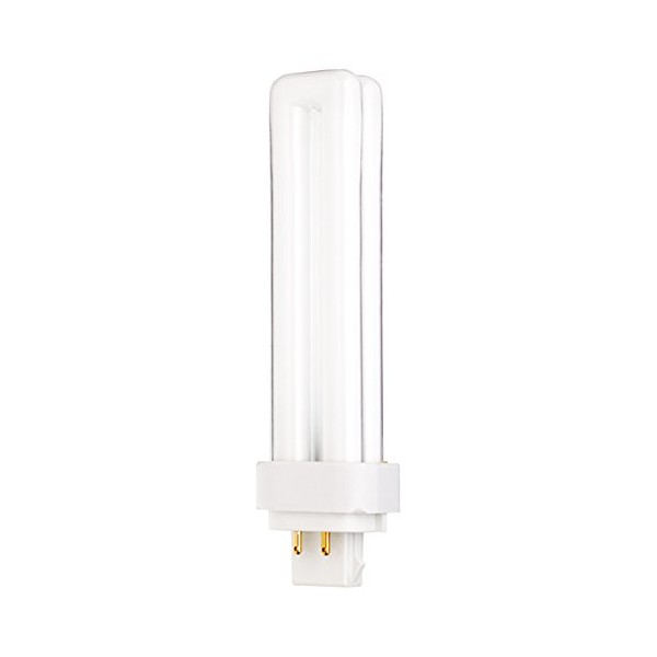 Satco 08333 - CFD18W/4P/827 S8333 Double Tube 4 Pin Base Compact Fluorescent Light Bulb