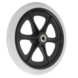 Wheelchair Front Casters, Replacement Front Wheels for Wheelchair, Non-Slip Rubber Wheels, Wheelchair Accessories, 8 Inch