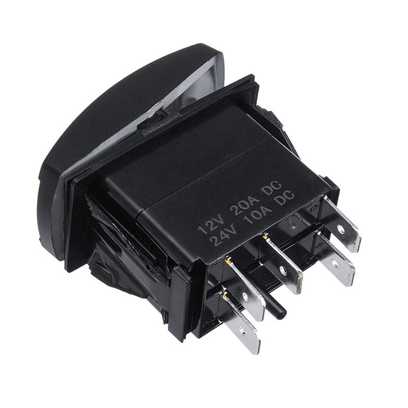 Mintice trade; 12V Car Blue LED Light Illuminated Rocker Switch