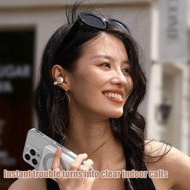 Clip on Earbuds - Lightweight Sport Headphones,Ergonomic Comfortable Lightweight Noise Cancelling Design for Running Gym Sport Workouts