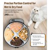 Casfuy Battery-Operated Automatic Cat Feeder - Whisker-Friendly Automatic Cat Food