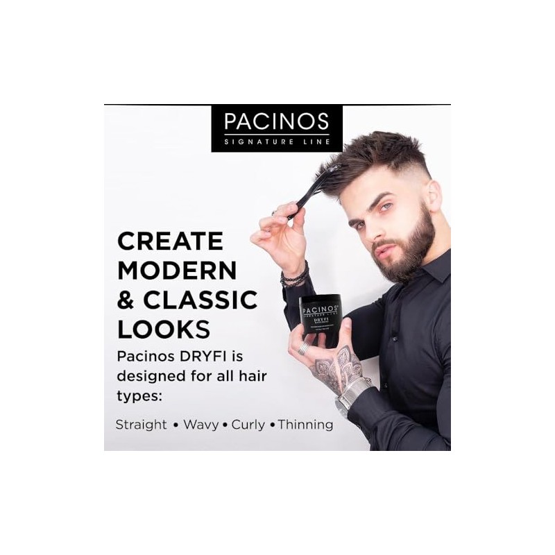 Pacinos DRYFI No-Shine Matte Paste - Matte Finish Styling Paste