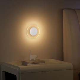 Kintion LED Night Light, Portable Baby Nursery Night Light with RGB Mode, Dimmable Soft Warm Light for Bedside,Timer & Touch Control,for Kids, Nursery Room, Bedroom, 1 PCS