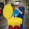 PIG Poly Drum Funnel | Hinged Lid | for 55