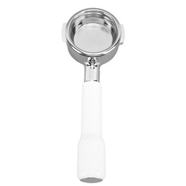 Coffee Portafilter 58 mm E61 Single Layer Filter Bottomless Handlheld Portafilter for Home Coffee Shop C2 Plastic White