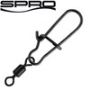 Spro Matt Black Easy Snap + Rolling Swivel - Snaps