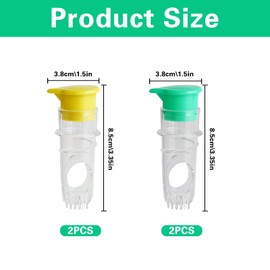 4 Pcs Lemon Squeezers, Lemon Juicer Squeezer, Screw Top Lemon Press, Manual Citrus Juicers for Lemons Orange Lime Juicer Squeezers Handheld, Kitchen Tools