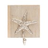 Beachcombers Mango Wood Nautical Wall Hook. 5.5-inch Length, Wall Hanging