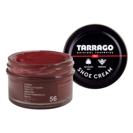 Tarrago Shoe Cream Professional Shoe Polish for Leather Boots, Shoes, Purse, Furniture Eco Friendly Leather Conditioner 1.7oz - Morello Cherry Red #56