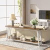 LITTLE TREE 70.9 Inch Industrial Entryway Console Sofa Table, Long,