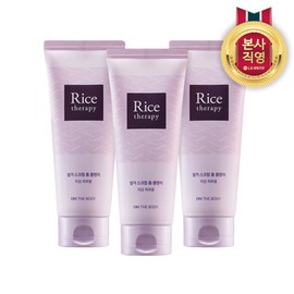 LG Household & Health Care On The Body New Rice Therapy Mugwort Mildly Acidic Foam 150ml 3-pack