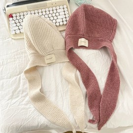 Kids' Winter Balaclava Hat & Scarf Set (All-in-One New Collection) lf2349 Free Size/S Khaki 3ea